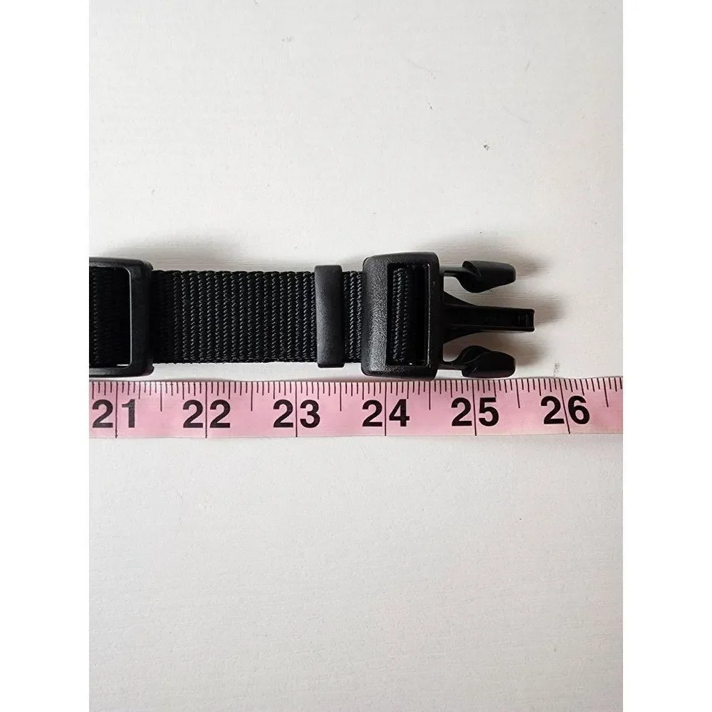 Tuff Nylon Easy Clip Adjustable Dog Collar, Black